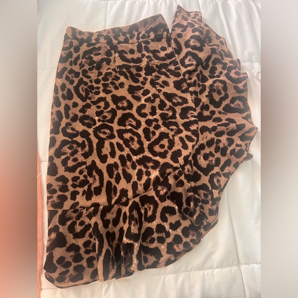 Skirt with print fabric